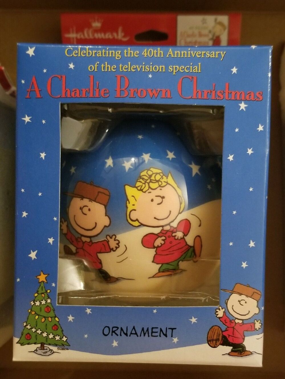 New Mint Vintage 40th Anniversary Charlie Brown Christmas Ornament 1995 Hallmark
